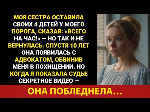 Видео: Моя сестра оставила мне четверых детей, сказав: «Всего один час!». Спустя 10 лет она обвинила меня..