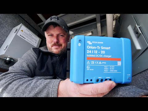 Видео: Установка 2 зарядных устройств Victron DC/DC в наш переоборудованный автобус!
