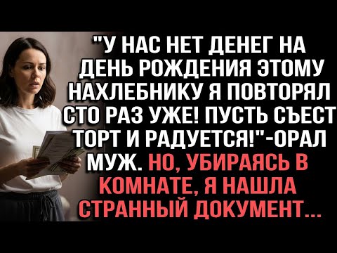 Видео: У нас нет денег на день рождения этому нахлебнику — я повторял сто раз уже! _ — орал муж