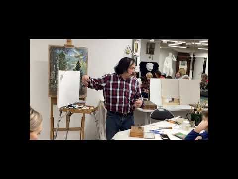 Видео: Аркадий Пластов технология масляной живописи урок 1