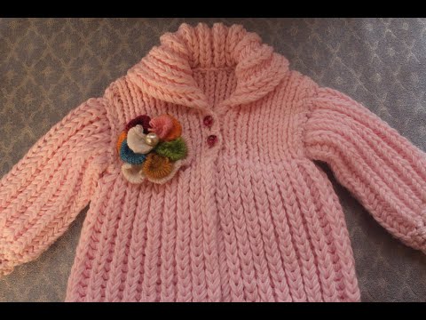 Видео: Красивое и очень легкое пальтишко.🌹💓