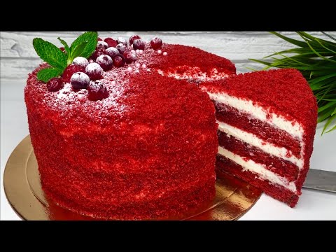Видео: Торт «Красный Бархат» Шикарный и невероятно вкусный))