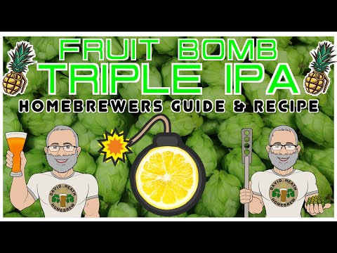 Видео: Руководство и рецепт Fruit Bomb Triple IPA для домашнего пивоварения