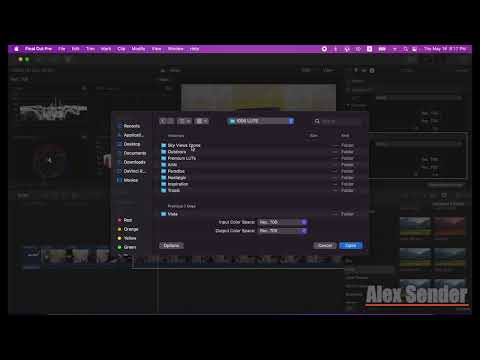 Видео: How to add LUTs to Final Cut Pro X | Как добавить LUTs в Final Cut Pro X