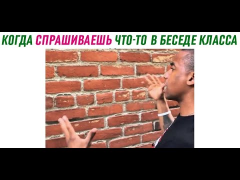 Видео: Лютые приколы. Когда спрашиваешь что-то в беседе класса