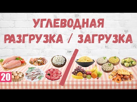 Видео: Углеводная разгрузка/загрузка (углеводы, диета, правильное питание).