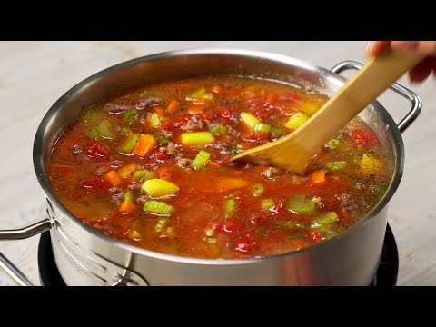 Видео: 4 ЗИМНИХ СУПА С МЯСНЫМ ФАРШЕМ. Вкусно, сытно, быстро! Рецепты от Всегда Вкусно!