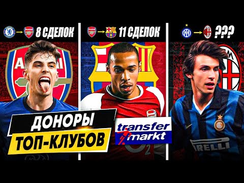 Видео: У КОГО ТОП-КЛУБЫ ЗАБИРАЮТ ИГРОКОВ? | Главные поставщики футболистов для грандов