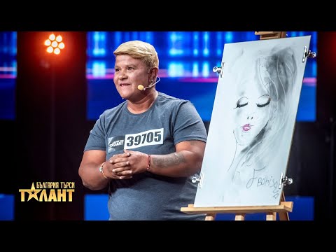 Видео: Фанка Борисова рисува и развълнува журито I България търси талант