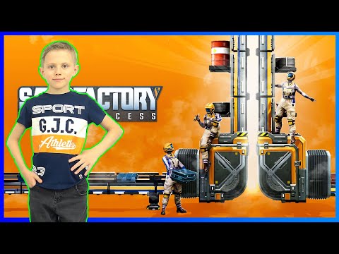 Видео: Видеоигра SATISFACTORY симулятор выживания - Даник строит новую базу и крутую машину!