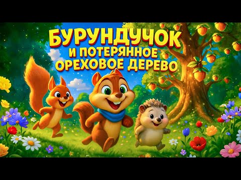 Видео: Сказка Бурундучок и Ореховое Дерево | Развитие ребенка через умные сказки для быстрого засыпания