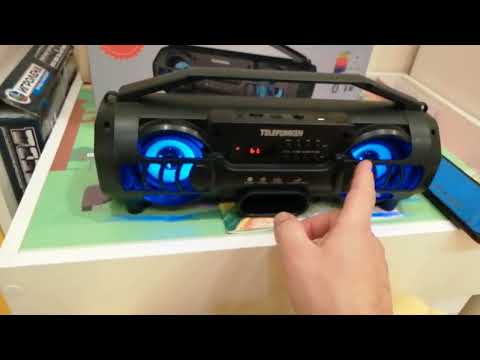 Видео: Портативная магнитола с Bluetooth Telefunken TF-PS1257B