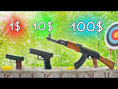 Видео: ПИСТОЛЕТ НА ПУЛЬКАХ ЗА 1$ VS 10$ VS 100$!