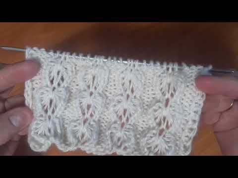 Видео: Воздушный узор спицами