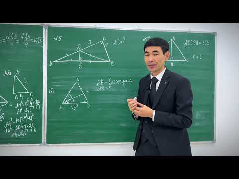 Видео: Аудан. Әртүрлі үшбұрыш такырыбының ауданға қатысты есептері. 🏫