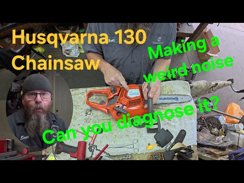 Видео: Странный шум бензопилы Husqvarna 130. Знаете ли вы, что это?