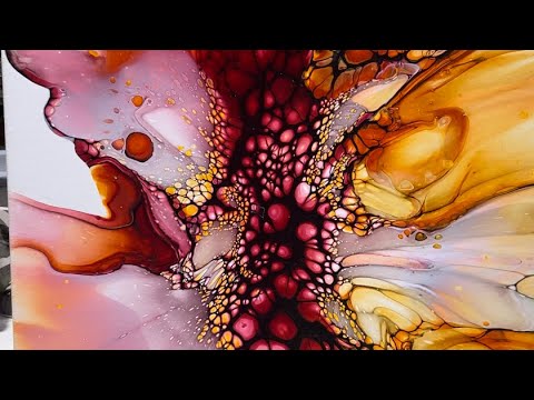 Видео: 425. After FAB Collab—Fluid Art All ABLAZE—ВЕЛИКОЛЕПНАЯ цветовая палитра!!