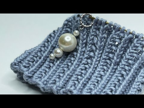 Видео: БРУТАЛЬНАЯ резинка спицами 🔩 вяжем по кругу