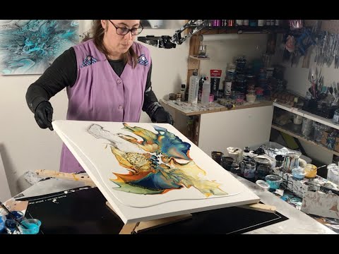 Видео: Не удалось спасти грязный выброс — яркая и радостная альтернатива QNAG #fluidart #acrylicpouring ...