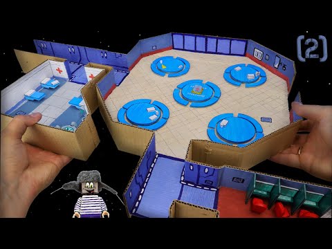 Видео: 2 ЧАСТЬ АМОНГ АС ИЗ КАРТОНА ДЛЯ НУБА ИЗ МАЙНКРАФТ ! Как самому сделать карту THE SKELD (Among Us) !