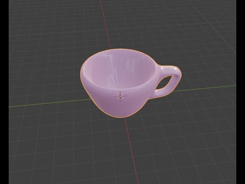 Видео: Как  сделать чашку в 3 D  на Блендере.#blender #3d
