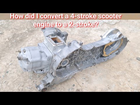 Видео: Я переделал 4-тактный мотор для скутера на 2-х тактный.