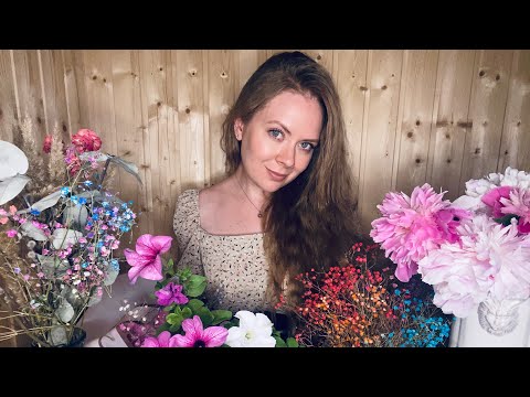 Видео: АСМР Флорист тихий голос, шуршание бумаги/ASMR FLORIST soft spoken paper rustling