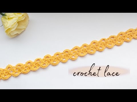 Видео: Как связать Ленточное кружево кайма ТЕСЬМА КРЮЧКОМ Вязание крючком Super Easy Ribbon Lace Crochet