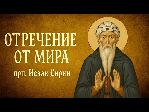 Видео: ОТРЕЧЕНИЕ ОТ МИРА | прп. Исаак Сирин