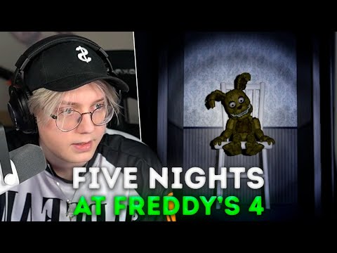 Видео: ДРЕЙК ПУГАЕТСЯ ИГРАЯ В FNAF 4 | Five Nights At Freddy's 4