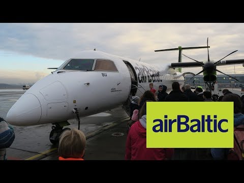 Видео: Перелет Пулково - Рига на Bombardier Q400 NextGen airBaltic