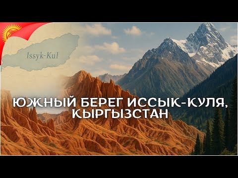 Видео: Южный берег Иссык-Куля на машине, май 2025