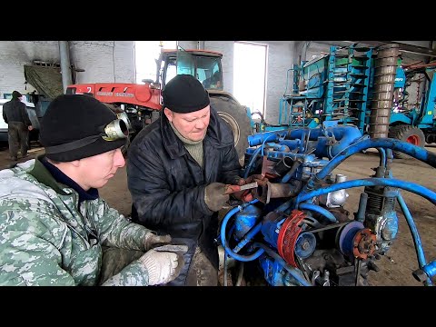 Видео: МТЗ 80 Полевая сварка Ставим маховик под стартер и сеялки на ремонт (10 часть)