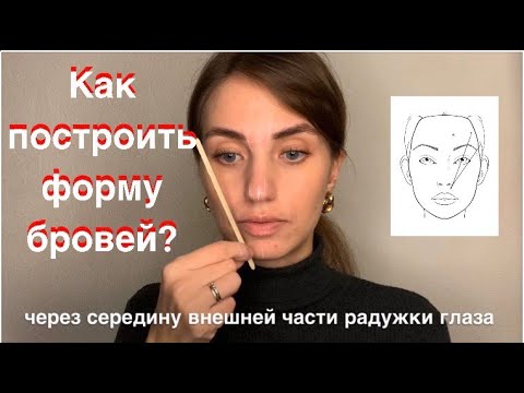 Видео: Как нарисовать симметричные брови? | РИСУЕМ ЭСКИЗ, находим все основные точки брови.