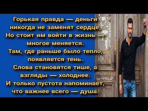 Видео: Горькая правда — деньги никогда не заменят сердце  