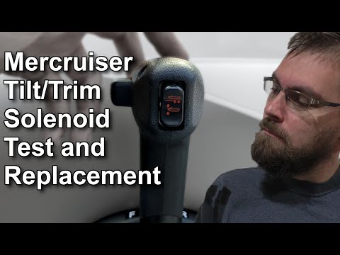 Видео: Ремонт наклона и дифферента Mercruiser Alpha или Bravo (замена соленоида)