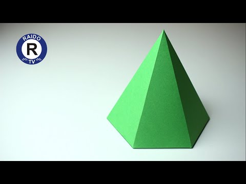 Видео: КАК СДЕЛАТЬ ШЕСТИУГОЛЬНУЮ ПИРАМИДУ ИЗ БУМАГИ? ПРАВИЛЬНАЯ ПИРАМИДА. ГЕОМЕТРИЧЕСКИЕ ФИГУРЫ. | #RAIDOTV