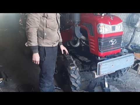Видео: Ревизия после закрытия сезона. Замена втулок коренной рессоры мини-трактора Shifeng SF-244