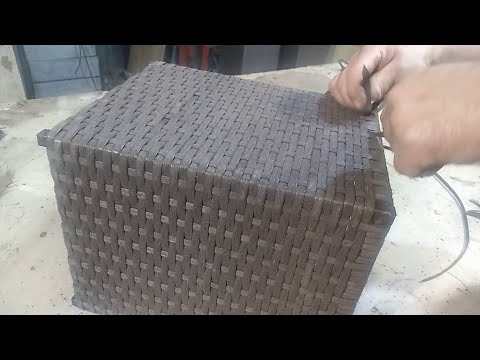 Видео: корзина  из полиротанга