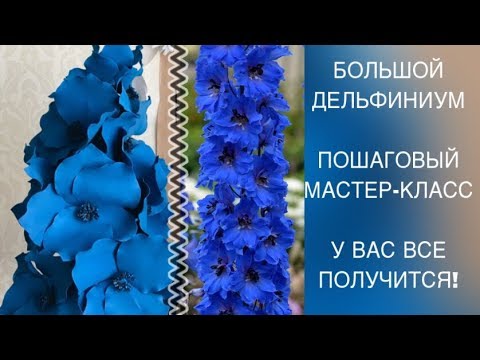 Видео: БОЛЬШИЕ ЦВЕТЫ ИЗ ФОАМИРАНА. ДЕЛЬФИНИУМ. Пошаговый мастер-класс\DIY delphinium