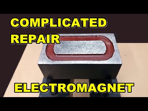 Видео: Сборка мощного электромагнита прямоугольной формы с закруглёнными углами.