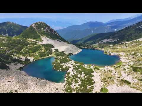 Видео: Гергийски езера, Пирин | Gergyiski Lakes, Pirin Mountains – Beautiful Bulgaria from Above 4K