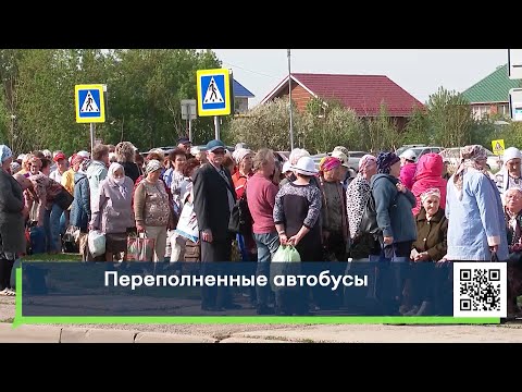 Видео: "Люди падают в обморок!" / Переполненные автобусы на дачи