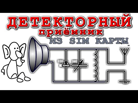 Видео: Самый Детекторный Приёмник с детектором из СИМ карты /Изобретение Великое /