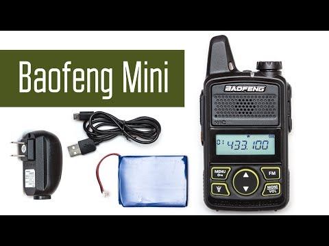 Видео: Baofeng Mini BF-T1 - очень маленькая радиостанция. Проверка, разборка, обзор.