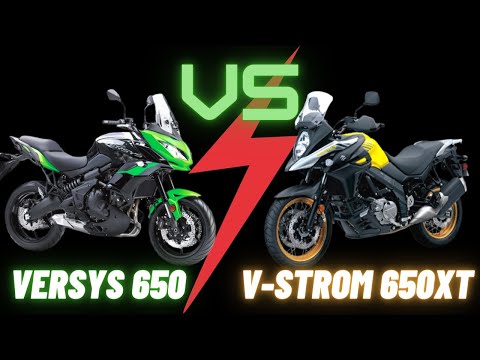 Видео: Kawasaki Versys 650 против Suzuki V-Strom 650XT | Обзор мотоциклов класса 650CC Adventure