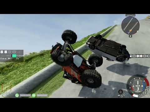 Видео: спуск без тормозов в BeamNG.drive.часть 107.