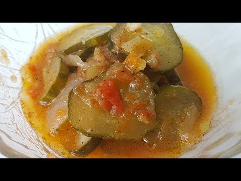 Видео: Тёщин язык, цыганка готовит. Зимний салат из огурцов. Gipsy cuisine.