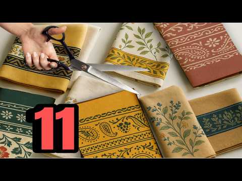 Видео: 11 потрясающих предметов одежды, которые можно сшить из ткани с каймой (платье, брюки, юбки и т. д.)