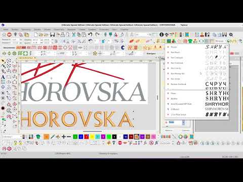 Видео: Отрисовка текста в Wilcom e4.2/ Text Digitizing in Wilcom e4.2
